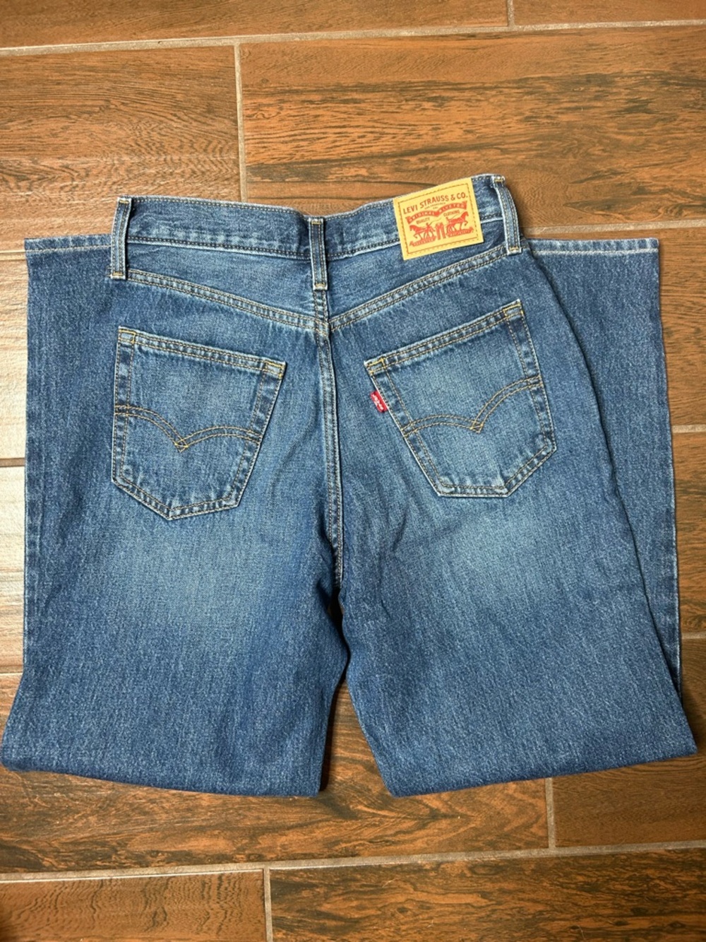 Levi’s Wide Leg 94 Blue Baggy Denim Jeans - Picture 4 of 6